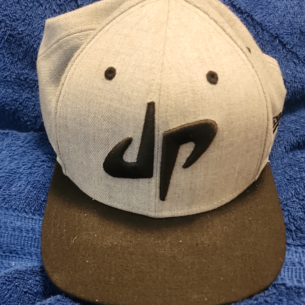 Gray and Black Snapback Hat